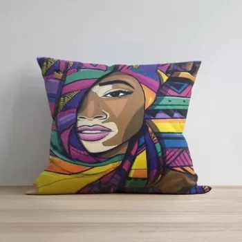 Husa de perna, a1059, 43x43 cm, 50% Bumbac / 50% Poliester, Multicolor imagine