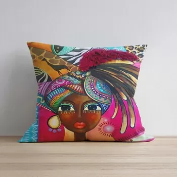 Husa de perna, a1075, 43x43 cm, 50% Bumbac / 50% Poliester, Multicolor imagine