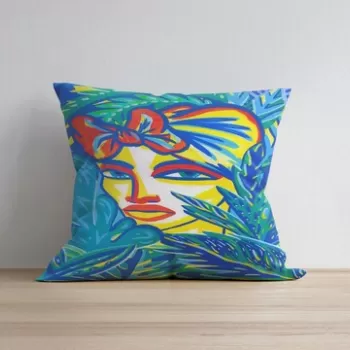 Husa de perna, a1082, 43x43 cm, 50% Bumbac / 50% Poliester, Multicolor imagine