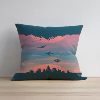 Husa de perna, a1129, 43x43 cm, 50% Bumbac / 50% Poliester, Multicolor imagine