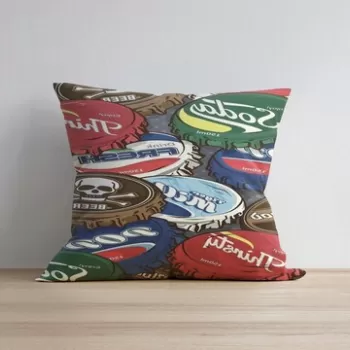Husa de perna, a1139, 43x43 cm, 50% Bumbac / 50% Poliester, Multicolor imagine