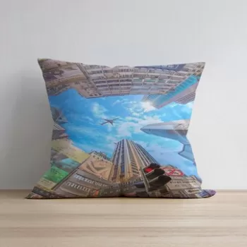 Husa de perna, a1140, 43x43 cm, 50% Bumbac / 50% Poliester, Multicolor imagine