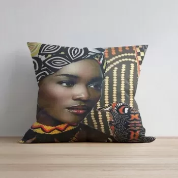 Husa de perna, a1147, 43x43 cm, 50% Bumbac / 50% Poliester, Multicolor imagine