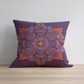 Husa de perna, a1205, 43x43 cm, 50% Bumbac / 50% Poliester, Multicolor imagine