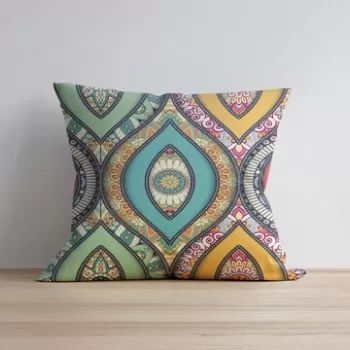 Husa de perna, a1207, 43x43 cm, 50% Bumbac / 50% Poliester, Multicolor imagine