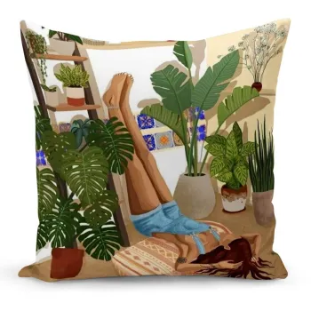 Husa de perna, Artkirbohem-58, 43x43 cm, Poliester, Multicolor imagine