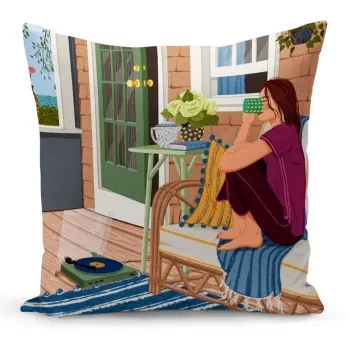 Husa de perna, Artkirbohem-87, 43x43 cm, Poliester, Multicolor imagine