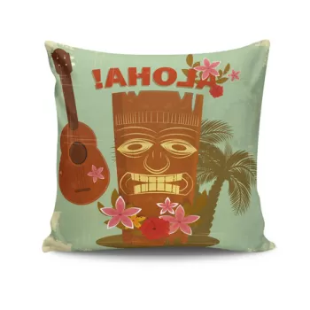 Husa de perna, KRLNTHW-4, 43x43 cm, 50% Bumbac / 50% Poliester, Multicolor imagine