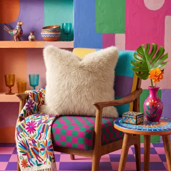 Husa de perna, Lolita, 43x43 cm, POLIESTER RECICLAT, Bej imagine