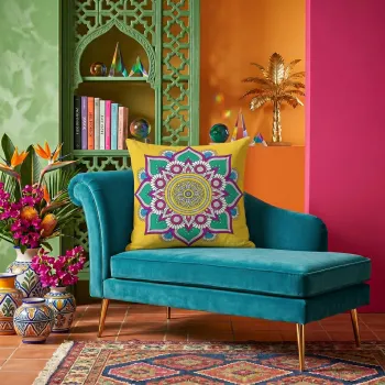 Husa de perna, NKLF-376 HC, 43x43 cm, Amestec bumbac, Multicolor imagine