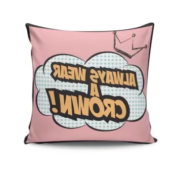 Husa de perna, NKRLNT-066, 43x43 cm, 50% Bumbac / 50% Poliester, Multicolor imagine