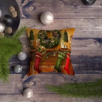 Husa de perna, NYXMAS063, 43x43 cm, 50% Bumbac / 50% Poliester, Multicolor imagine