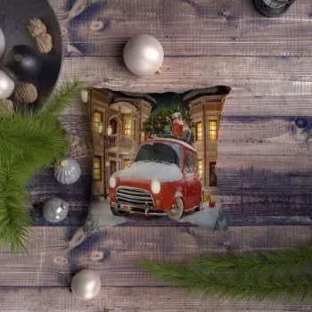 Husa de perna, NYXMAS076, 43x43 cm, 50% Bumbac / 50% Poliester, Multicolor imagine