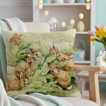 Husa de perna, Pillow 0015, 43x43 cm, Multicolor imagine