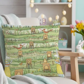 Husa de perna, Pillow 0022, 43x43 cm, Multicolor imagine
