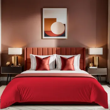 Husa de pilota Ranforce Single (DE), L'essentiel Maison, Tonne Rosse, Rosu imagine