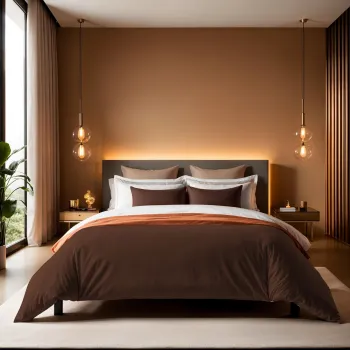 Husa de pilota Ranforce Single (FR), L'essentiel Maison, Tonne Brune, Maro inchis imagine