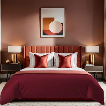 Husa de pilota Ranforce Single (FR), L'essentiel Maison, Tonne Rosse, Roz prafuit imagine