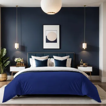 Husa de pilota Ranforce Single XXL (DE), L'essentiel Maison, Tonne Bleue, Albastru inchis imagine