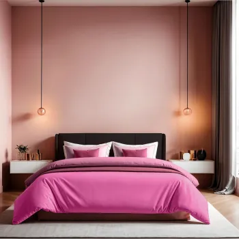 Husa de pilota Ranforce Single XXL (DE), L'essentiel Maison, Tonne Rosse, Roz prafuit imagine