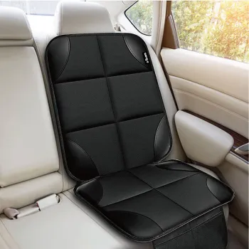 Husa de protectie pentru scaun auto copii , U-grow, 123x48 cm, HDPE/tesatura tricotata din poliester, negru imagine