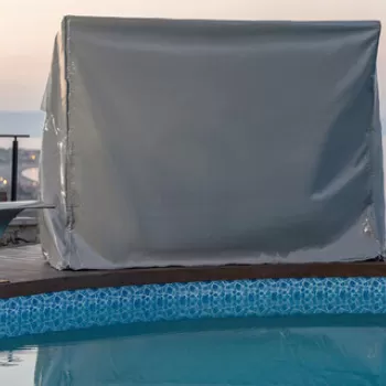 Husa pentru leagan de gradina, Swingo, Lyon, 202x190x130 cm, PVC, Gri imagine