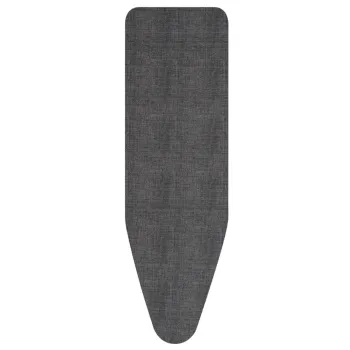 Husa pentru masa de calcat, Brabantia D, Denim Black, 135x45 cm, 8 mm spuma, bumbac, negru denim imagine