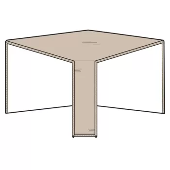 Husa protectie element colt, 4Season, L.101 l.101 H.81 cm, vinil, crem imagine