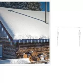 Instalatie de Craciun Icicle, 40 LED-uri, 500 cm, lumina rece imagine