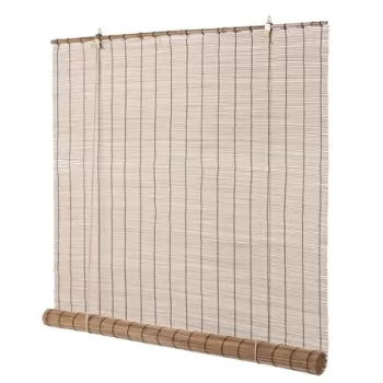Jaluzea tip rulou Midollo, Bizzotto, 120x260 cm, bambus, maro imagine