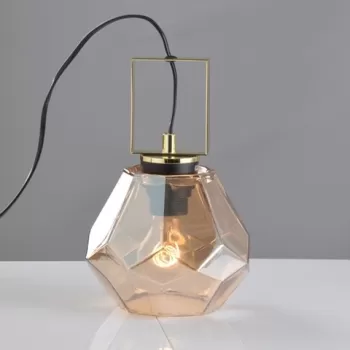 Lampa Aca Lighting, DIAMONDRA, 18x24,5 cm, 1xE27, 40W imagine