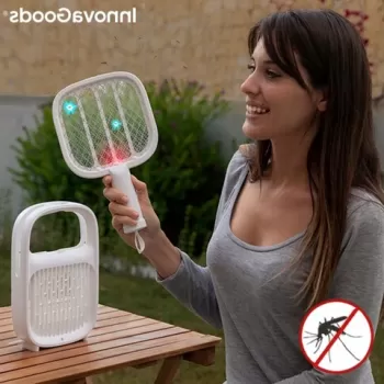Lampa antitantari si paleta pentru prinderea insectelor, reincarcabila Swateck InnovaGoods 2in1 imagine