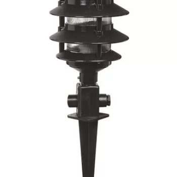 Lampa de exterior, Avonni, 685AVN1158, Plastic ABS, Negru imagine