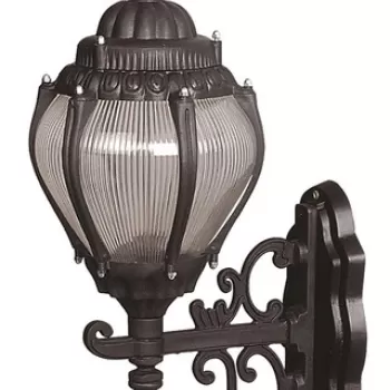 Lampa de exterior, Avonni, 685AVN1328, Plastic ABS, Negru imagine