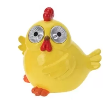 Lampa de gradina Chicken, 16x13x15.5 cm, poliston, galben imagine