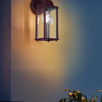 Lampa de gradina Olona, TRIO, 11.5x29.5 cm, 40W, 1x E27, aluminiu, ruginiu imagine