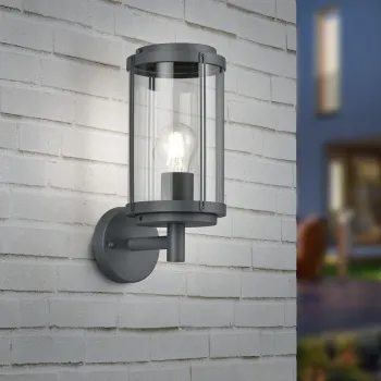 Lampa de gradina Tanaro, TRIO, 14.5x32.5 cm, 40W, 1x E27, aluminiu, antracit imagine