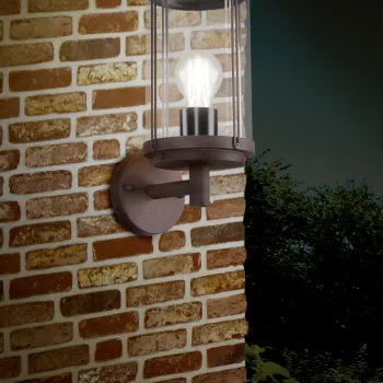 Lampa de gradina Tanaro, TRIO, 14.5x32.5 cm, 40W, 1x E27, aluminiu, ruginiu imagine