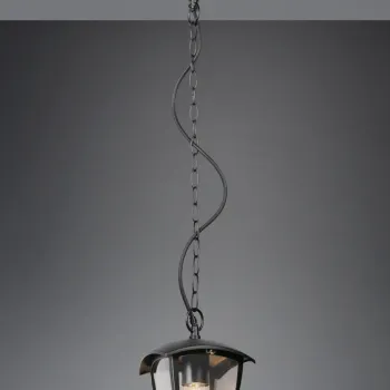 Lampa de gradina Venta, TRIO, 17x17x82 cm, 10W, 1x E27, aluminiu, negru mat imagine