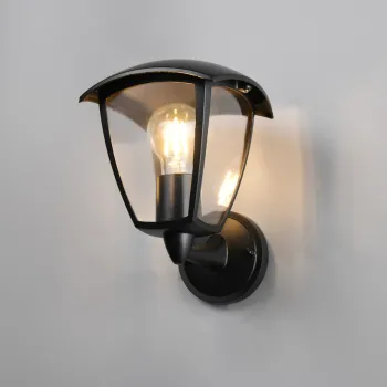 Lampa de gradina Venta, TRIO, 17x20x24 cm, 10W, 1x E27, aluminiu, negru mat imagine