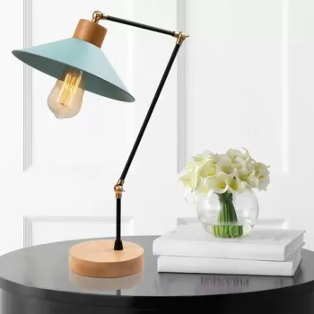 Lampa de masa, Alby, 525NOR2127, Metal, Turcoaz imagine