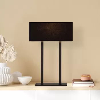 Lampa de masa, Alby, 527ABY2185, Metal, Negru imagine