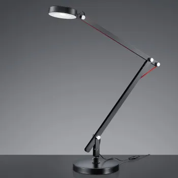 Lampa de masa Amsterdam, TRIO, 18x90 cm, 5W, 1x SMD LED, metal, negru imagine