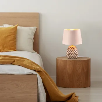 Lampa de masa Ariana, RL, 18x26 cm, 40W, 1x E14, ceramica, bej imagine