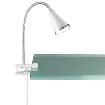 Lampa de masa Arras, RL, 7x32 cm, 4W, 1x SMD LED, plastic, alb imagine