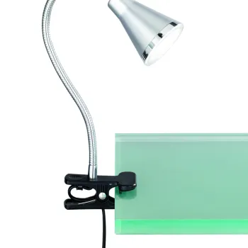 Lampa de masa Arras, RL, 7x32 cm, 4W, 1x SMD LED, plastic, argintiu imagine