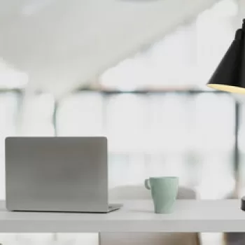 Lampa de masa, Avonni, 683AVN2104, Metal, Negru imagine