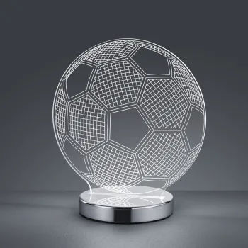 Lampa de masa Ball, RL, 20x12x22 cm, 7W, 1x SMD, metal, argintiu imagine