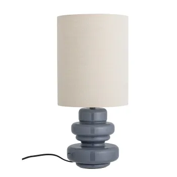 Lampa de masa, Bloomingville, Fabiola, 1 x E27, 24x51 cm, sticla/in, albastru imagine