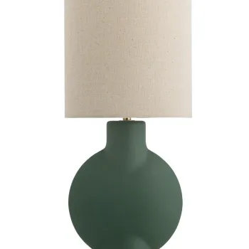 Lampa de masa, Bloomingville, Sergio, 1 x E27, 21x55 cm, ceramica/in, verde imagine